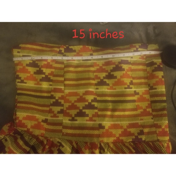 Custom made African strapless dress - Picture 7 of 8